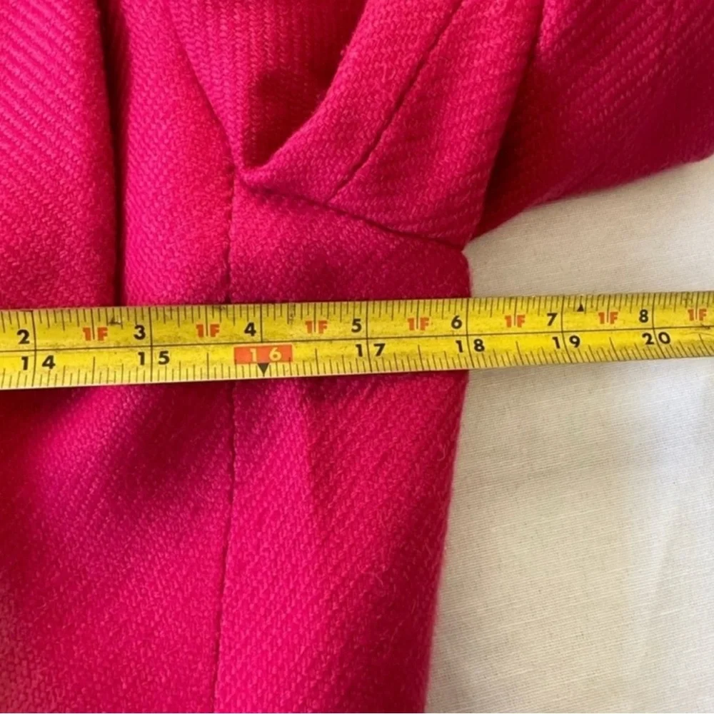 Talbots Pink Wool Blend Zip Blazer Jacket - Picture 6 of 12